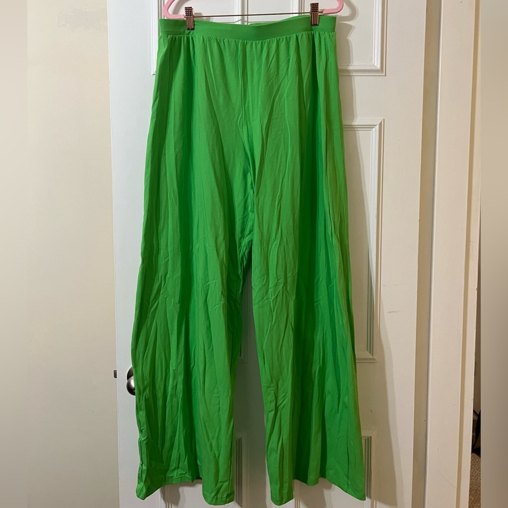 Rebdolls 2X Wide Leg Green Pants